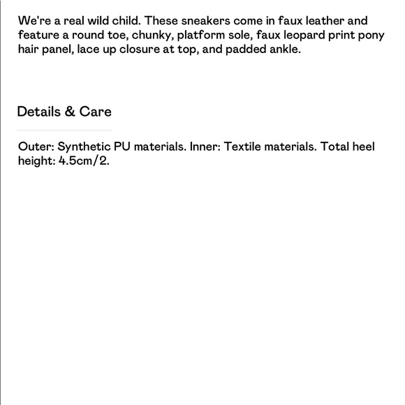 Leopard Round Toe Chunky Sneakers - Picture 6 of 14